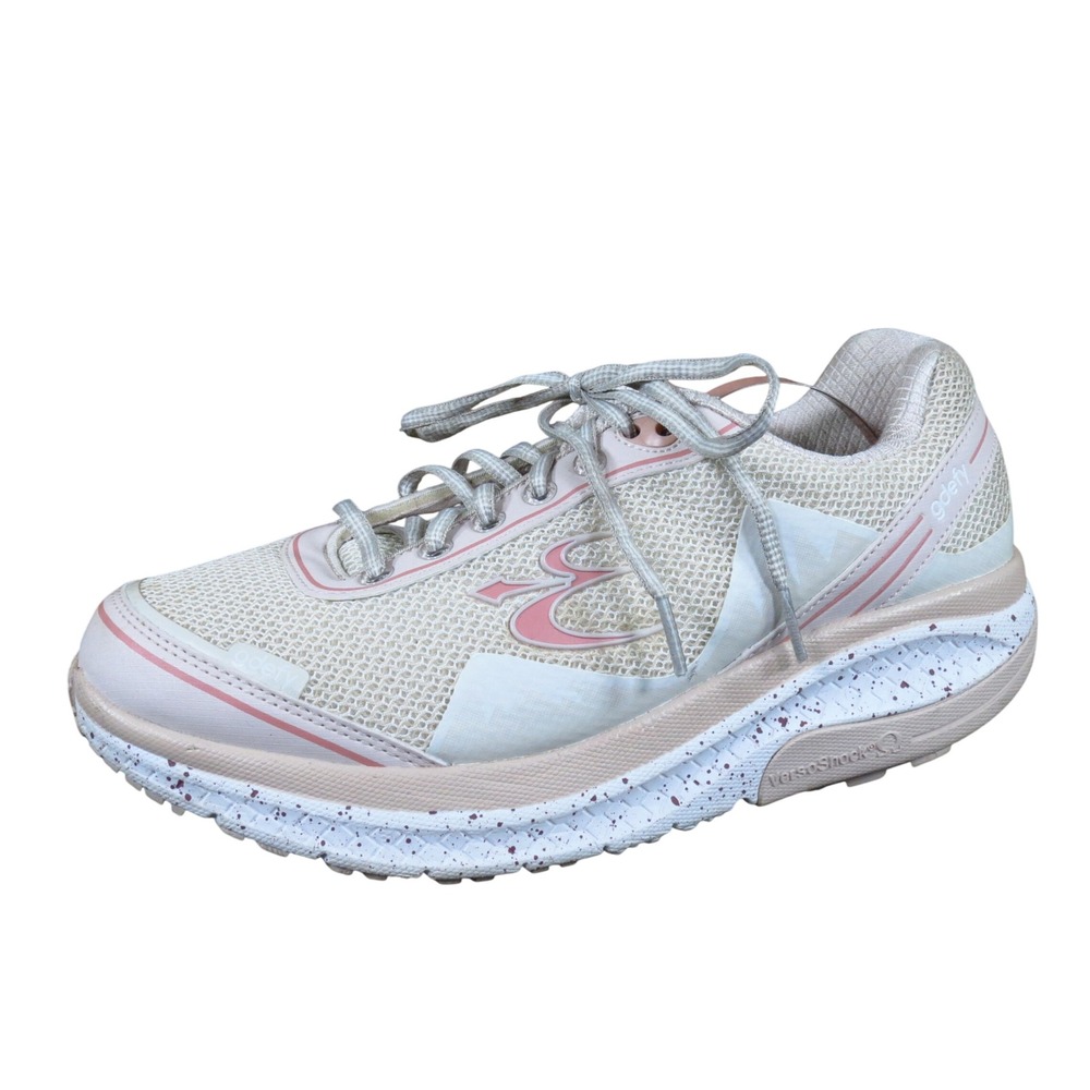 Gravity Defyer Mighty Walk Women Walking Shoe Size 9.5 Orthopedic White Pink